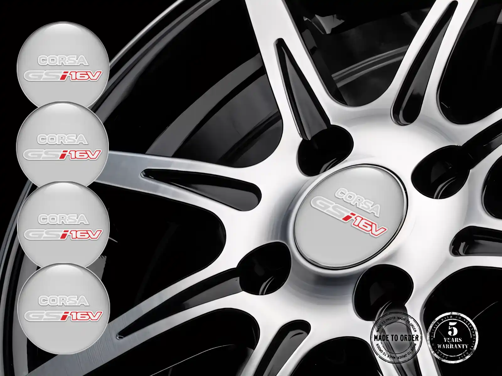 Opel Pegatinas de Aro Versión Diseño de Cúpula Elegante